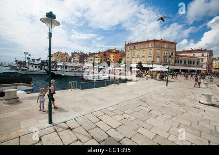 Blick auf Rovinj-Hafen (Panorama habe ich in meinem Profil) Stockfoto