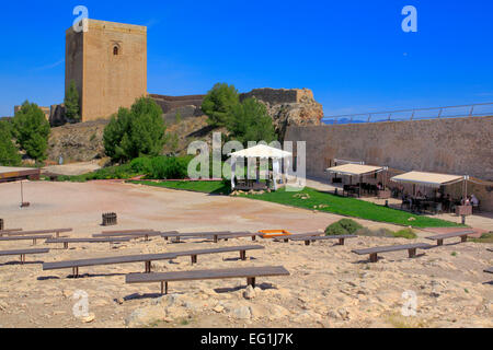 Lorca Burg (Castillo de Lorca), Lorca, Murcia, Spanien Stockfoto