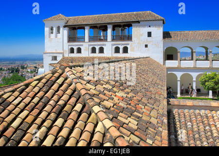 Palacio de Generalife, Alhambra, Granada, Andalusien, Spanien Stockfoto