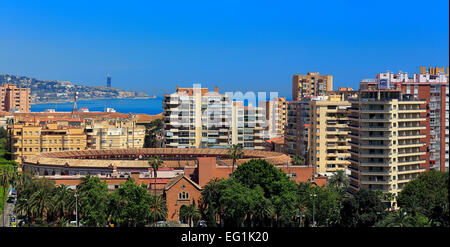 Stadtbild von Alcazaba, Malaga, Andalusien, Spanien Stockfoto