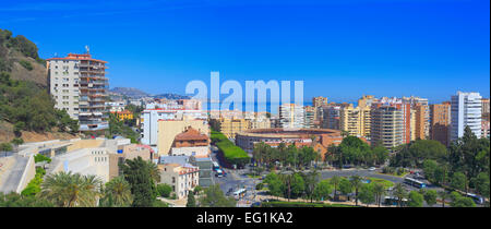 Stadtbild von Alcazaba, Malaga, Andalusien, Spanien Stockfoto