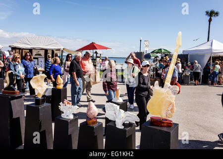 Sebastian Florida, Sebastian River Waterfront Fine Art and Music Festival, Verkäufer von Verkäufern, Verkaufsstände Stand Händler Markt Marktplatz, Stockfoto