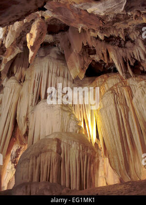 Gruta de Las Maravillas (Grotte der Wunder), Stalaktiten Höhle, Aracena, Andalusien, Spanien Stockfoto