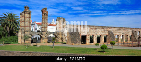 Roman Acueducto de Los Milagros (wundersame Aquädukt), Merida, Extremadura, Spanien Stockfoto