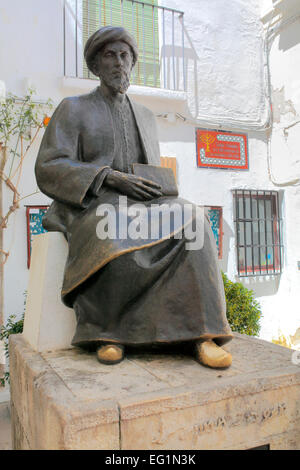 Statue von Maimonides, in der Nähe von Synagoge, Jüdisches Viertel, Córdoba, Andalusien, Spanien Stockfoto