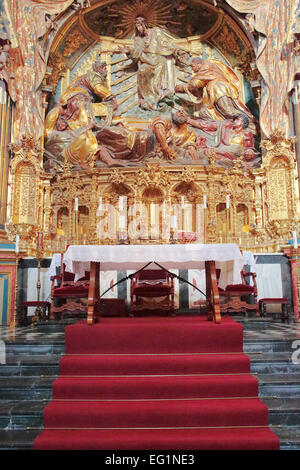 Innenraum der Capilla del Salvador (Erlöser Kapelle, Kapelle des Erlösers), Ubeda, Andalusien, Spanien Stockfoto