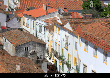 Stadtbild von Kathedrale, Evora, Alentejo, Portugal Stockfoto