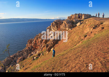 Olchon, Landschaft in der Nähe von Hushir, Baikalsee, Russland Stockfoto