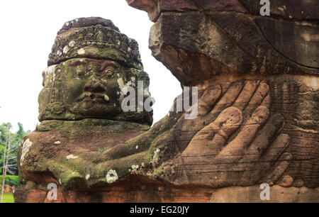 Südtor (12. Jahrhundert), Angkor Thom, Kambodscha Stockfoto