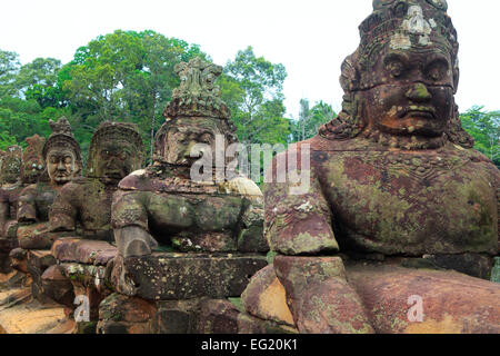 Südtor (12. Jahrhundert), Angkor Thom, Kambodscha Stockfoto