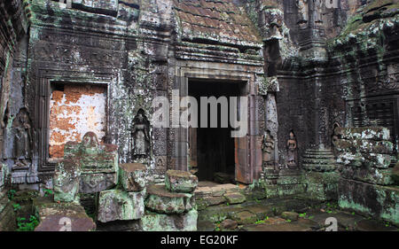 Banteay Kdei Tempel (1181), Angkor, Siem Reap, Kambodscha Stockfoto