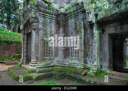 Ta Prohm Tempel (Rajavihara) (1186), Angkor, Kambodscha Stockfoto