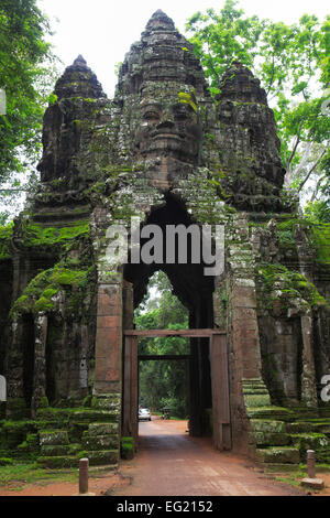 Nordtor (12. Jahrhundert), Angkor Thom, Kambodscha Stockfoto