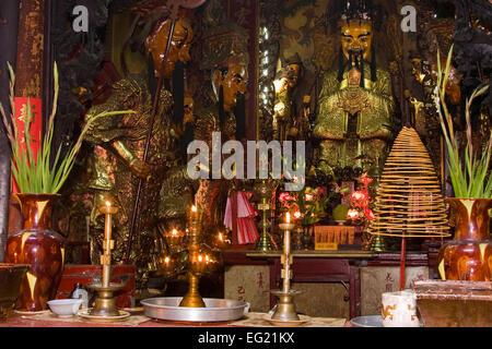 Figuren aus China in die Jade-Pagode, Ho Chi Minh Stadt, Saigon, Vietnam, Asien Stockfoto