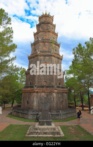 Thien Mu Tempel, Hue, Vietnam Stockfoto