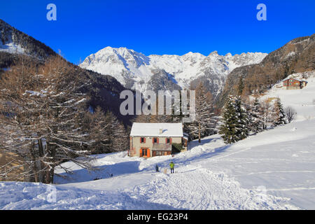 Col De La Forclaz-Pass, Kanton Wallis, Schweiz Stockfoto