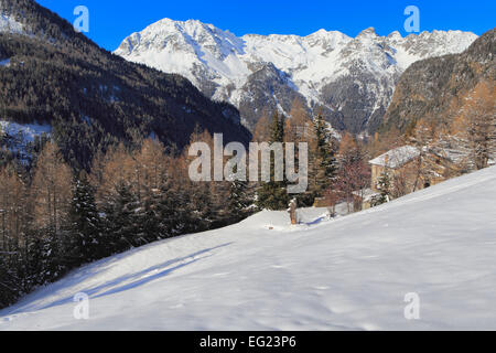 Col De La Forclaz-Pass, Kanton Wallis, Schweiz Stockfoto