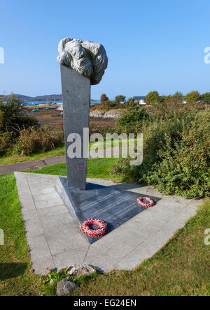 Tschechischen und slowakischen SOE War Memorial Arisaig Stockfoto