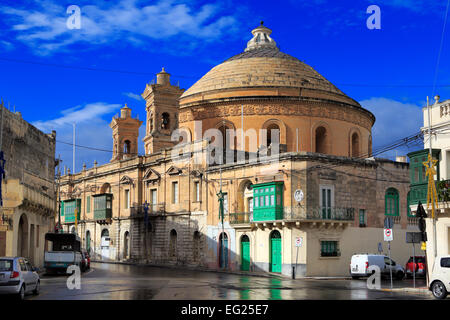 Kirche der Himmelfahrt der Jungfrau Maria Rotunde St. Marija Assunta (Mosta Dome), Malta Stockfoto