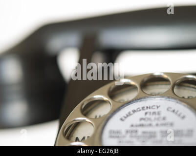 Alte britische Bakelit Telefon Stockfoto