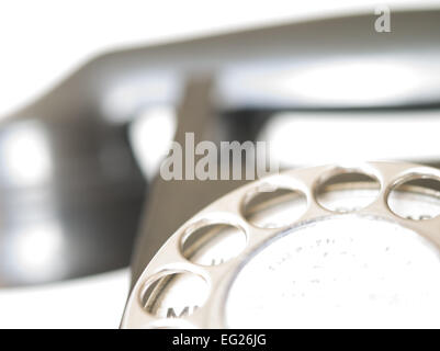 schwarze Bakelit Telefon Stockfoto