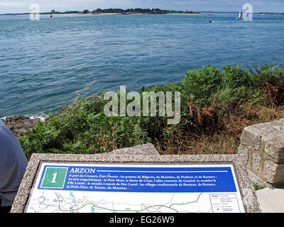 Port Navalo, Arzon, Golfe du Morbihan, Morbihan, Bretagne, Frankreich Stockfoto