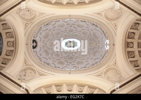 Innenraum der Kirche von Saint Charles an den vier Brunnen (Chiesa di San Carlo Alle Quattro Fontane), Rom, Italien Stockfoto