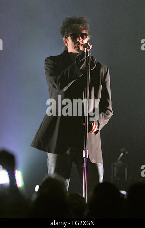 Echo & The Bunnymen führt in Danfort Music Hall während ihrer Nordamerika-Tour zur Unterstützung der kommenden Album Meteoriten.  Mitwirkende: Ian McCulloch Where: Toronto, Kanada bei: 12. August 2014 Stockfoto