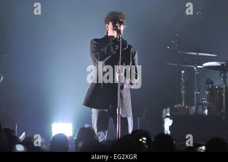 Echo & The Bunnymen führt in Danfort Music Hall während ihrer Nordamerika-Tour zur Unterstützung der kommenden Album Meteoriten.  Mitwirkende: Ian McCulloch Where: Toronto, Kanada bei: 12. August 2014 Stockfoto