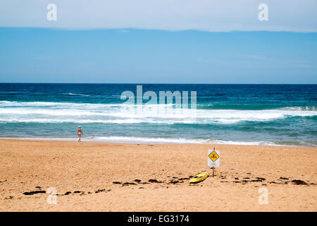 Bilgola Beach einer der berühmten Nordstrände von Sydney, new-South.Wales, Australien Stockfoto