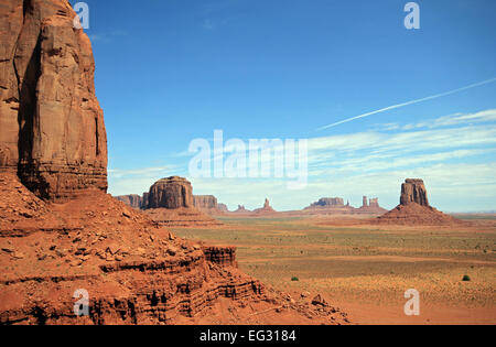 Panorama des Monument Valley, Utah, Vereinigte Staaten Stockfoto