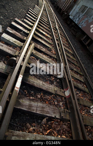 Eisenbahnschienen Stockfoto