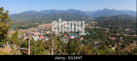 Die Stadt Mae Hong Son, Nord-Thailand Stockfoto