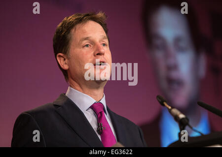 Nick Clegg befasst sich mit die British Chambers Of Commerce-Konferenz in London Stockfoto