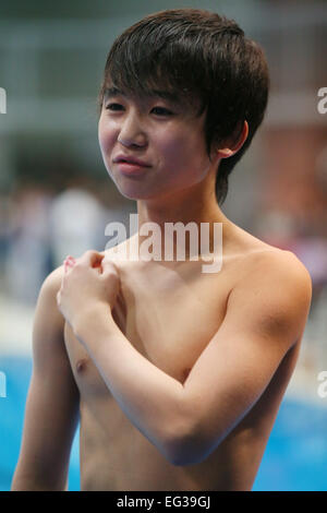 JISS, Tokyo, Japan. 15. Februar 2015., 15. Februar 2015 - synchronisierte Schwimmen: Auswahl Trial für gemischten Duett bei JISS, Tokio, Japan. © YUTAKA/AFLO SPORT/Alamy Live-Nachrichten Stockfoto