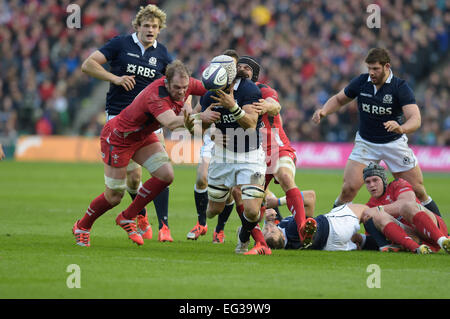 Murrayfield Stadium, Edinburgh, UK. 15. Februar 2015. RBS 6 Nations 2015 Runde 2, Scotland Vs Wales Credit: Rob Gray/Alamy Live News Stockfoto