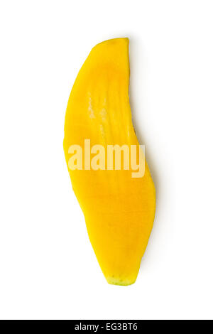 Mango Samen isoliert auf weiss Stockfoto