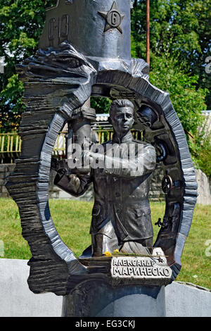 Denkmal für die Helden der Sowjetunion Submariner Alexander Marinesko. Kaliningrad. Russland Stockfoto