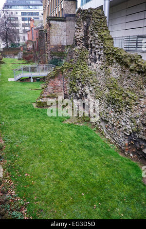 London City Wand bleibt Noble Street City von London UK Stockfoto