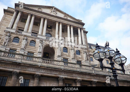 Fassade der Bank Of England Threadneedle Street City Of London UK Stockfoto