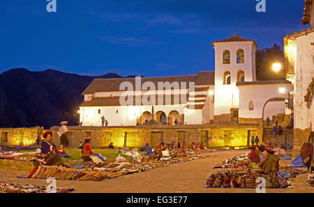 Chinchero Markt am Ende des Tages Stockfoto