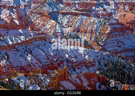 Schnee bedeckt Cedar Breaks National Monument in Utah im Herbst. USA Stockfoto
