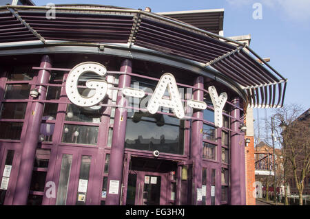 G-A-Y Bar, Canal Street, Gay Village, Stadtzentrum, Manchester, England, UK Stockfoto