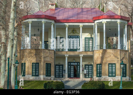 Ahmad Shahi Pavillon, Niavaran Palast-Komplex, Teheran, Iran Stockfoto