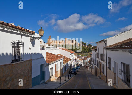 Alcazaba (Schloss) in Antequera, Provinz Malaga, Andalusien, Spanien Stockfoto