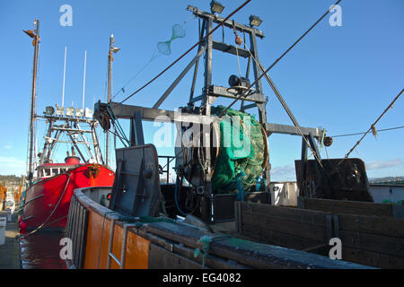 Angelboot/Fischerboot ankern in Newport, Oregon. Stockfoto