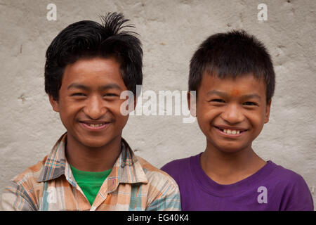 Nepalesischen Brüdern Stockfoto