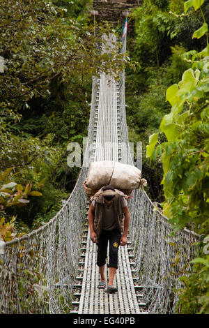 Nepali Porter Stockfoto