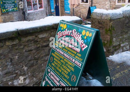 Tiroler Stüberl österreichischen Café Restaurant in Bakewell Derbyshire England Stockfoto