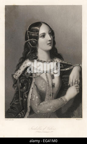 Isabella von Valois, zweite Ehefrau von König Richard II. von England. Stockfoto